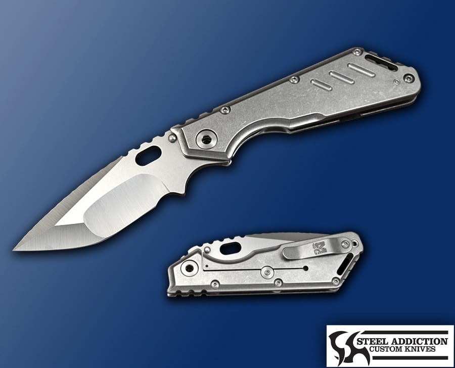 Mick Strider All Titanium Nightmare Grind XL - Steel Addiction Knives