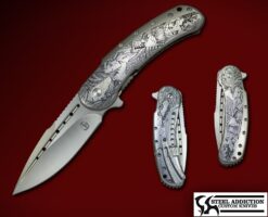Alternative view of Begg Knives Custom Engraved 2.0 Bodega Dragon Lady
