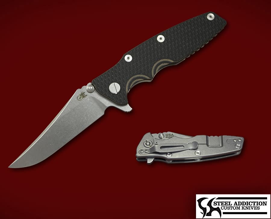 Rick Hinderer GEN 2 Bowie Grind Eklipse Flipper - Steel Addiction Knives