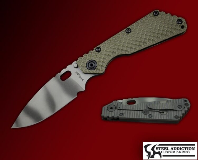 Strider Knives Gunner Grip Tiger Strip SMF
