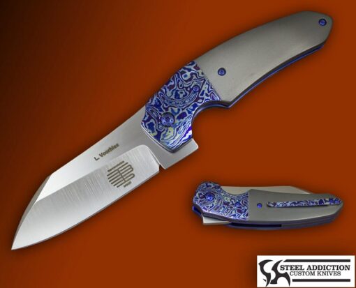 Les Voorhies & Tashi Bharucha Timascus / Zirconium  JET STREAM Flipper