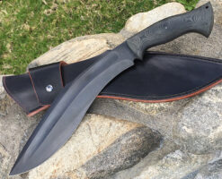 Jason Knight FORGED KUKRI In LEATHER