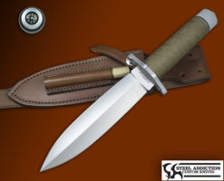 Martin Knives Deguello Double Edged DAGGER Hollow Handle Survival Knife