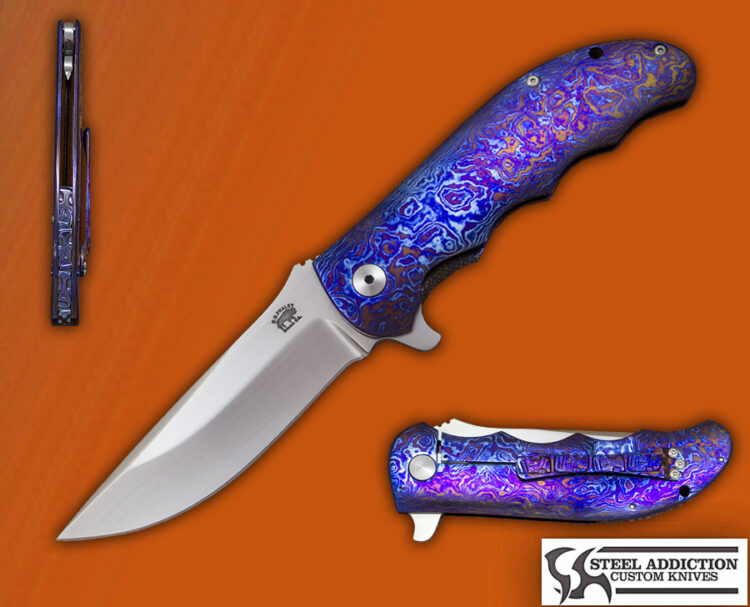 D.B. Fraley Timascus MONSOON Flipper