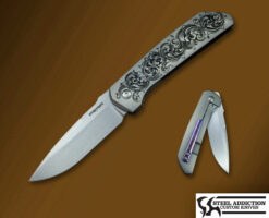 Enrique Pena ENGRAVED MULA Front Flipper