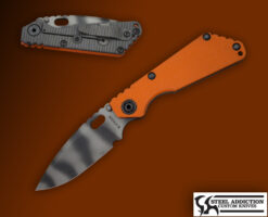 Strider Knives Tiger Stripe Orange  FATTY