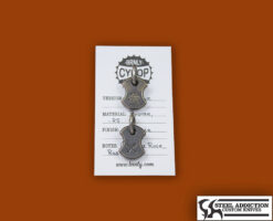 BRNLY DOUBLE STAMP .25 PoP EyE In BRONZE