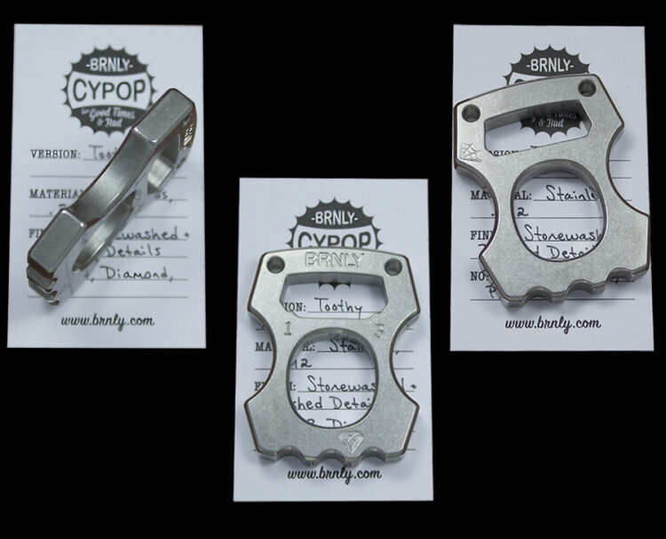 BRNLY  TooTHY .312 Stainless TRIPLE Stamp CyPoP