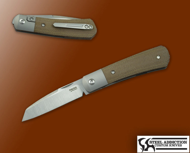 Pena Knives XSeries APACHE Front Flipper Steel Addiction Knives