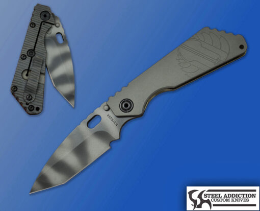 Strider Knives Tiger Stripe TANTO With Etched Logo