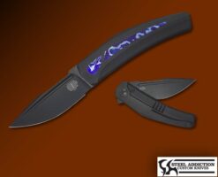 Tashi Bharucha Small Krypton Powered by Lee Williams KICKSTOP With TIMASCUS INLAY In Black PVD ( SA EXCLUSIVE )