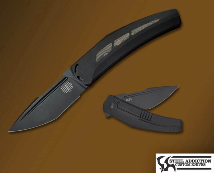 Tashi Bharucha Large Krypton Powered by Lee Williams KickSTOP With Copper Camo Carbon Fiber Inlay In Black PVD (SA EXCLUSIVE)
