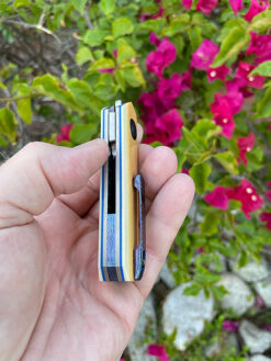 Alternative view of Chad Nell PODIUM Front Flipper In WESTY With Timascus Accents