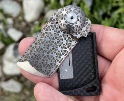 Alternative view of D Rocket Designs Laser Etched KADIMA Flipper