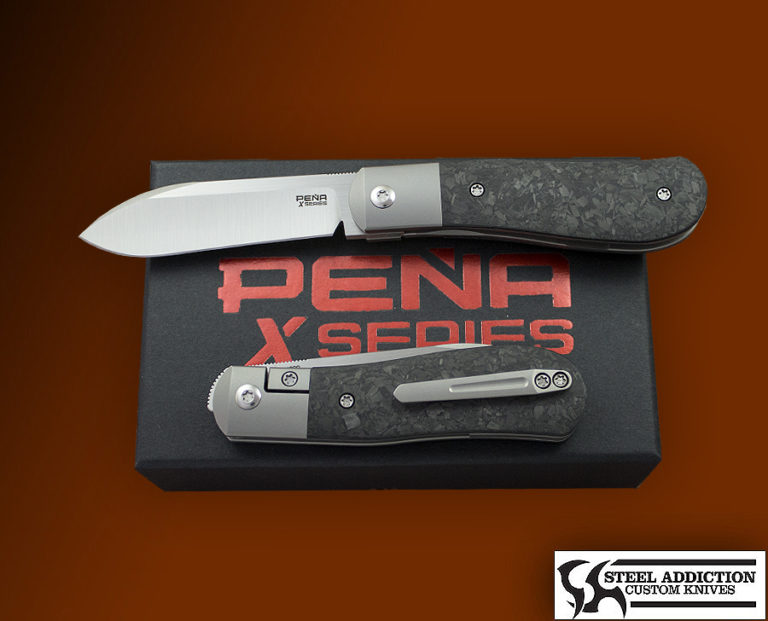 Pena Knives XSeries Dogleg Jack Front Flipper Steel Addiction Knives