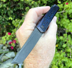 Alternative view of Jared Oeser TACHI Front Flipper In BLACK Timascus