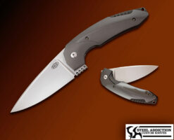 Thierry Savidan MAXIMUS Polished Zirconium Bolster Lock Flipper