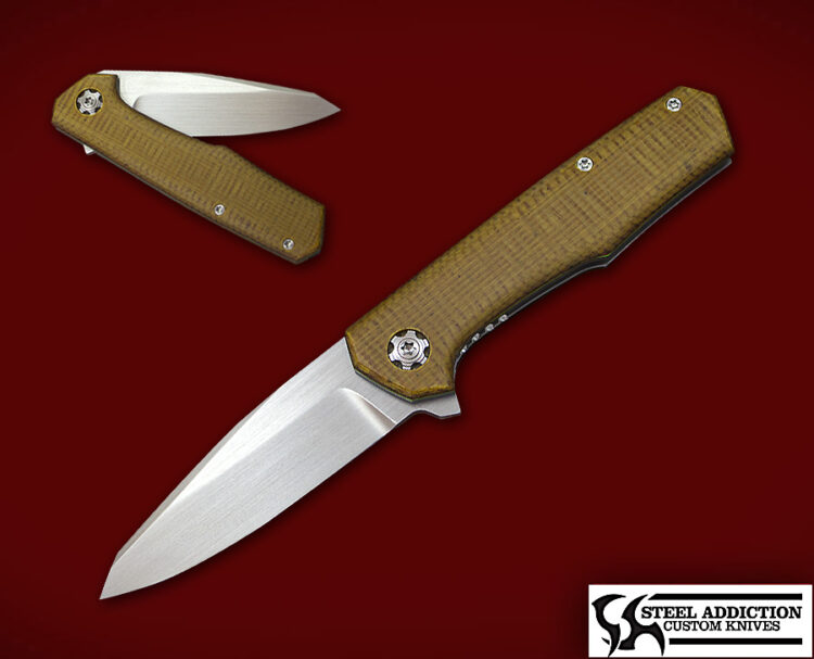 Jared Oeser  NEBO Flipper In Vintage Micarta