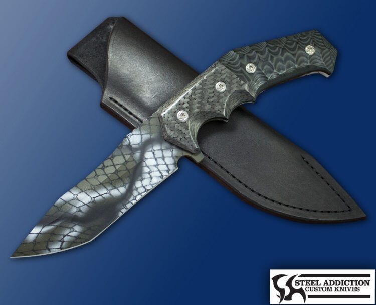 Randy Doucette Snake Skin  Fighter In Leather