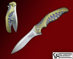 Ken Onion Custom ONE OFF Hand Carved MELE With Speed Safe