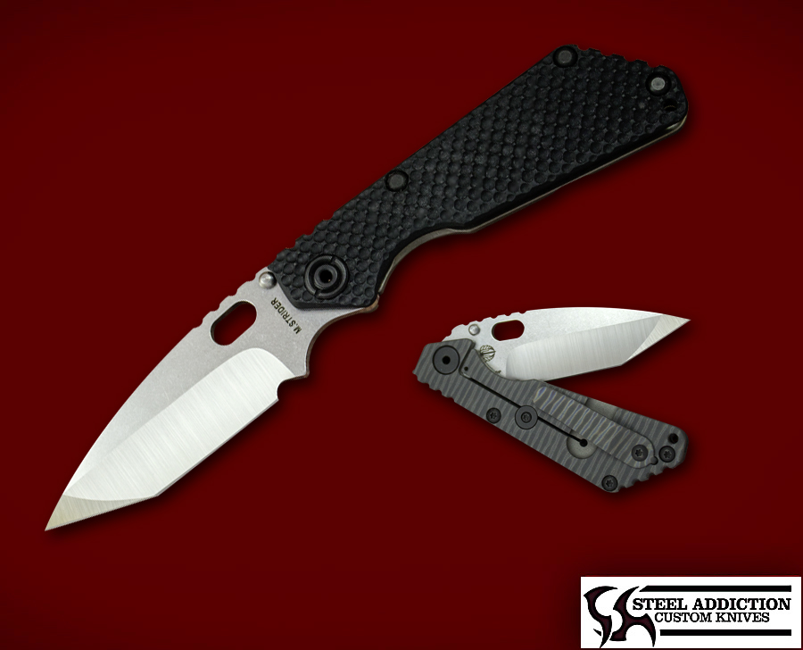 Strider Knives Hand Ground FATTY HYBRID SNG TANTO - Steel Addiction Knives