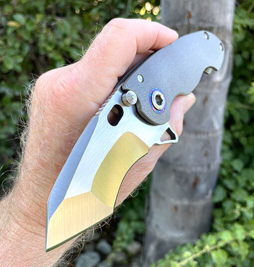 DireWare Knives  S-90 With Timascus Accents