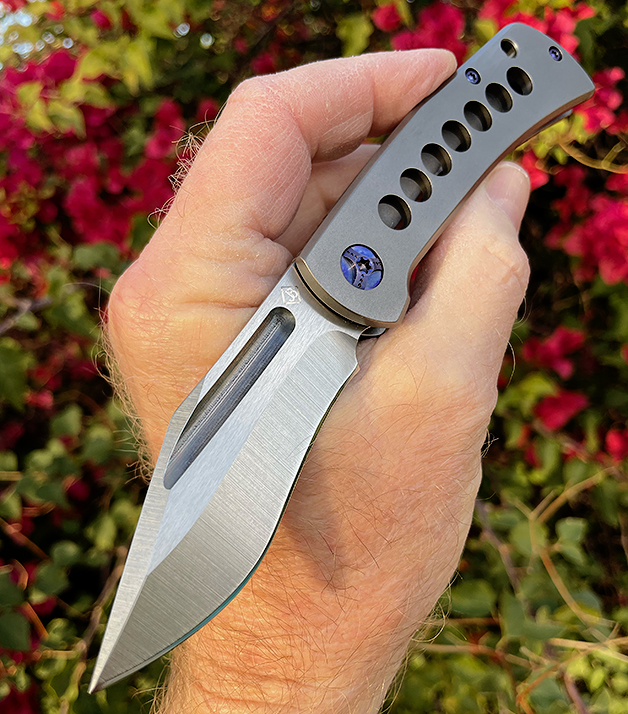 Jim Burke REBEL WAR Front Flipper EDC Steel Addiction Knives