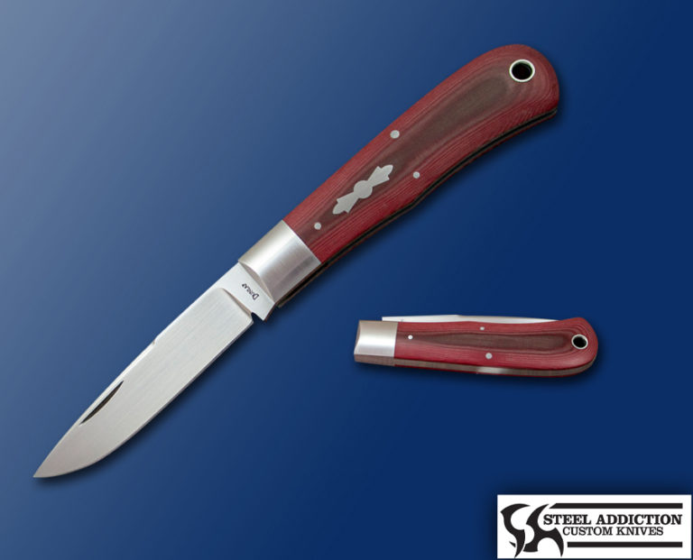 Jim Dunlap DROP POINT FLUSH Joint Steel Addiction Knives