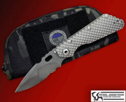 Mick Strider Custom DGG MODIFIED SPEAR POINT NIGHTMARE Grind GRID Pattern SMF