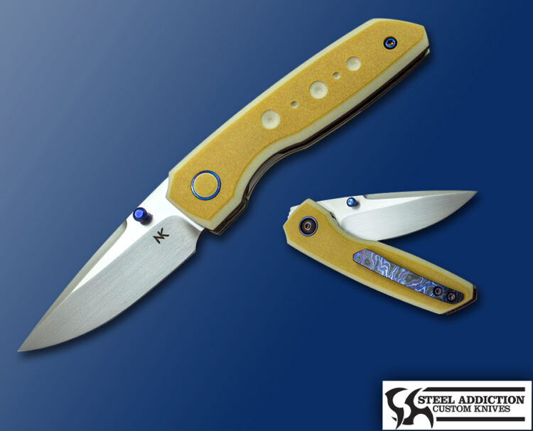 Chad Nell / JVO NEVADA JR. In Westinghouse Micarta Front Flipper With Studs