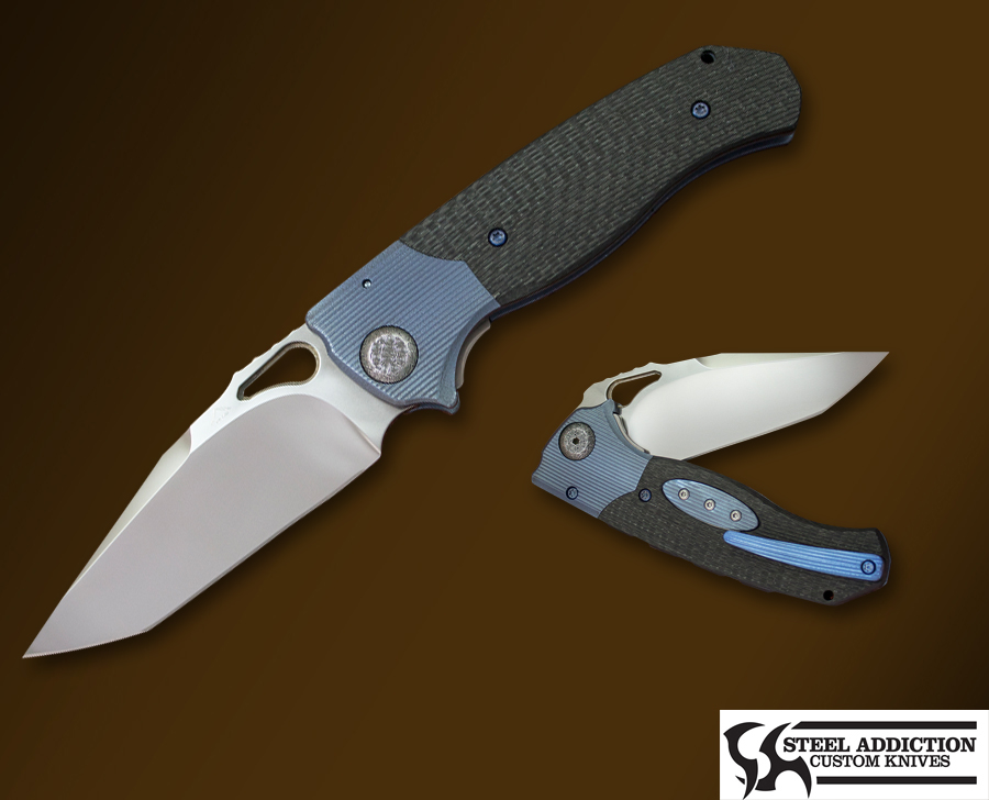 Matt Diskin Custom Revolution D/A Tanto - Steel Addiction Knives