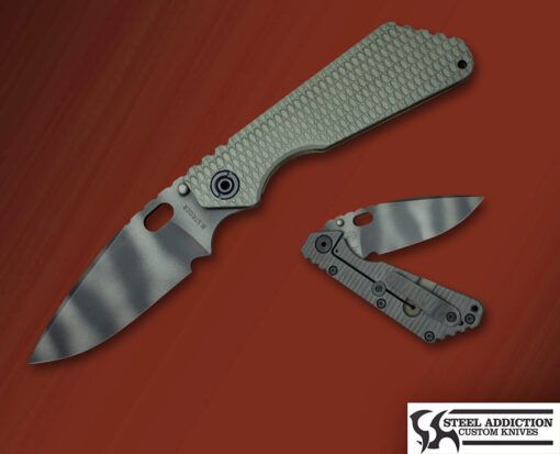 Strider Knives Double Gunner Grip ARCTIC GREY SMF In CPM 20CV