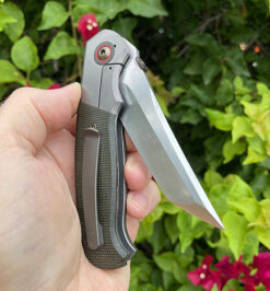 Alternative view of David Sharp L&L Tanto Bolster Lock