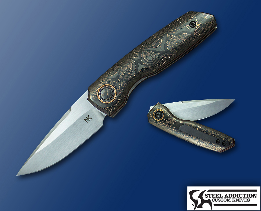 Chad Nell / JVO NEVADA JR. Front Flipper - Steel Addiction Knives