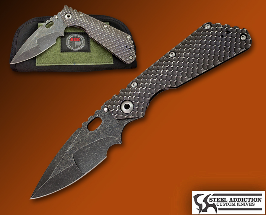 Mick Strider Custom DOUBLE GUNNER GRIP SPEAR POINT Nightmare Grind XL