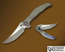 Custom Knife Factory / Peter Rassenti PERSIAN INTEGRAL Flipper