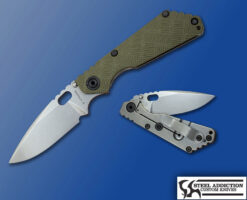 Strider Knives OD Green Crosshatch SNG IN MAGNACUT