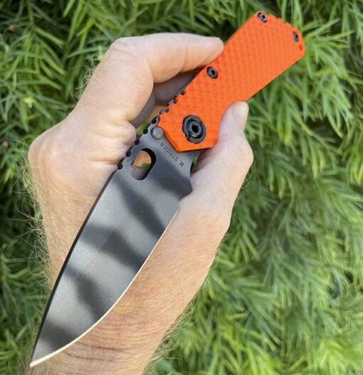 Strider Knives Tiger Stripe Double Gunner Grip In MAGNACUT
