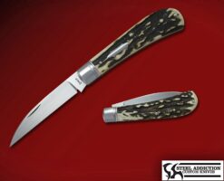 Jim Dunlap STAG Single Blade Wharncliffe Trapper