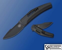 Tashi Bharucha Small Krypton Powered by Lee Williams KICKSTOP SLOTTED Titanium IN Black PVD