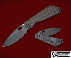 Strider Knives Double Gunner Grip Black Cherry G10 & Magnacut SNG
