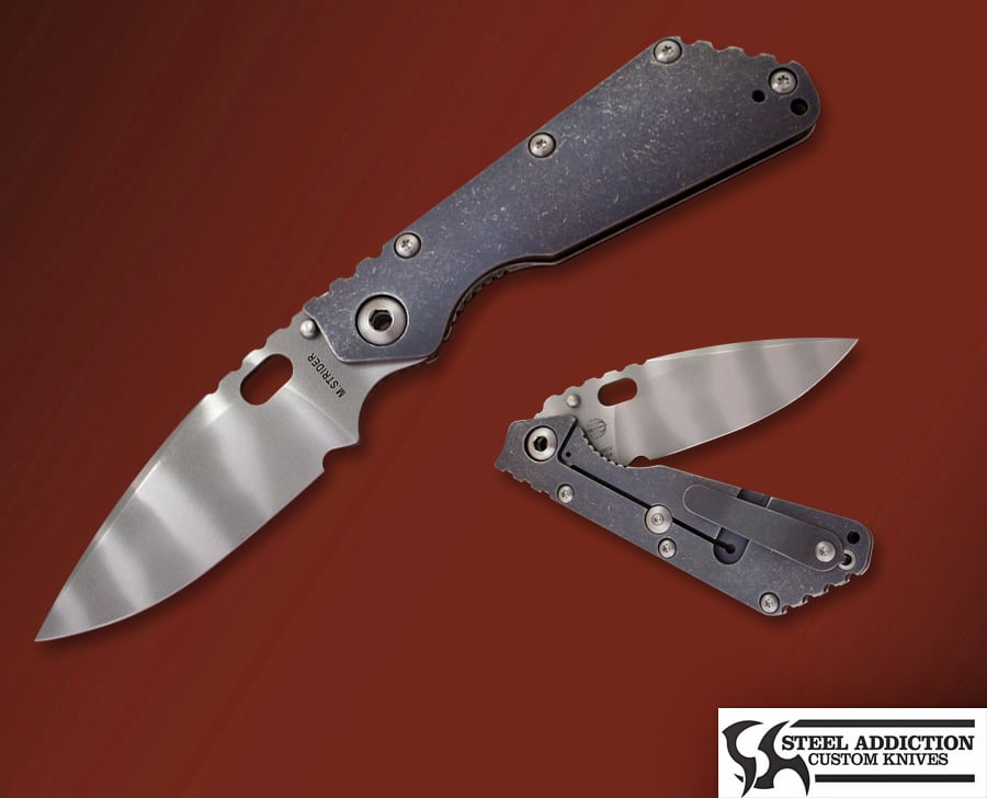 Strider Knives Ghost Stripe Concealed Carry SMF In 20CV