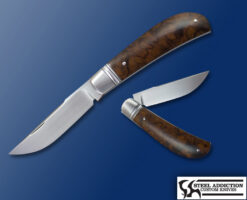 Honore Vilain Desert Ironwood Burl Single Blade Trapper