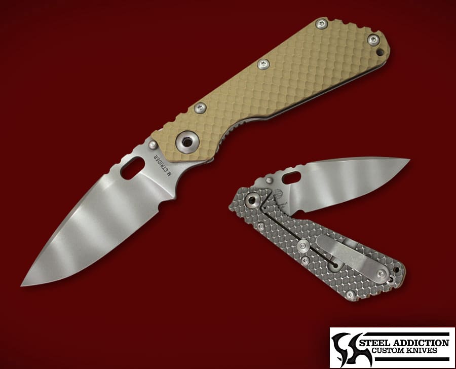 Strider Knives Ghost Stripe Double Gunner Grip In Magnacut